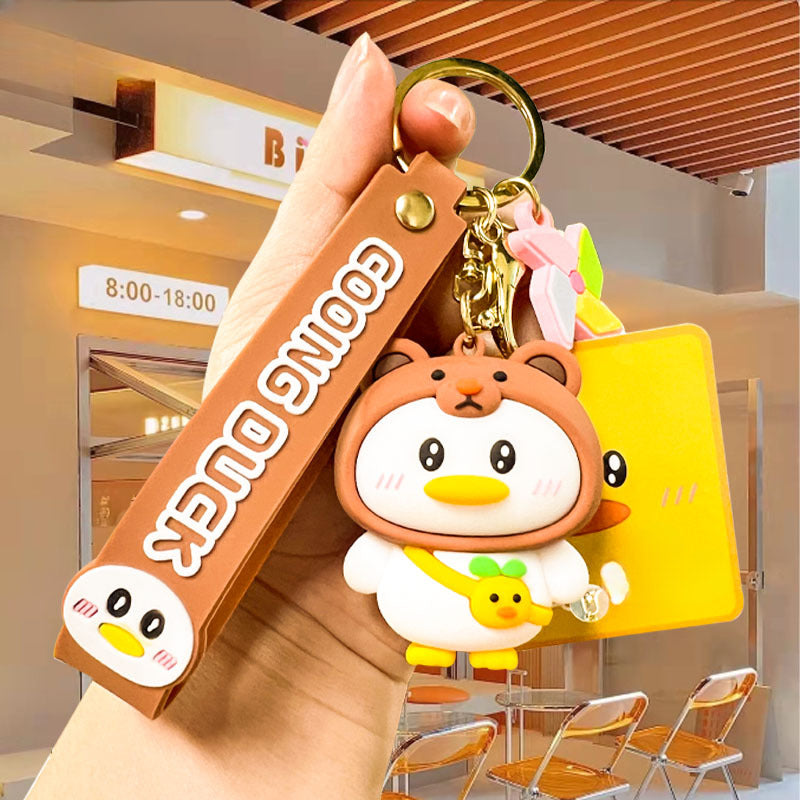 Wholesale Cartoon Cute Duck PVC Keychains ACC-KC-Chaow006
