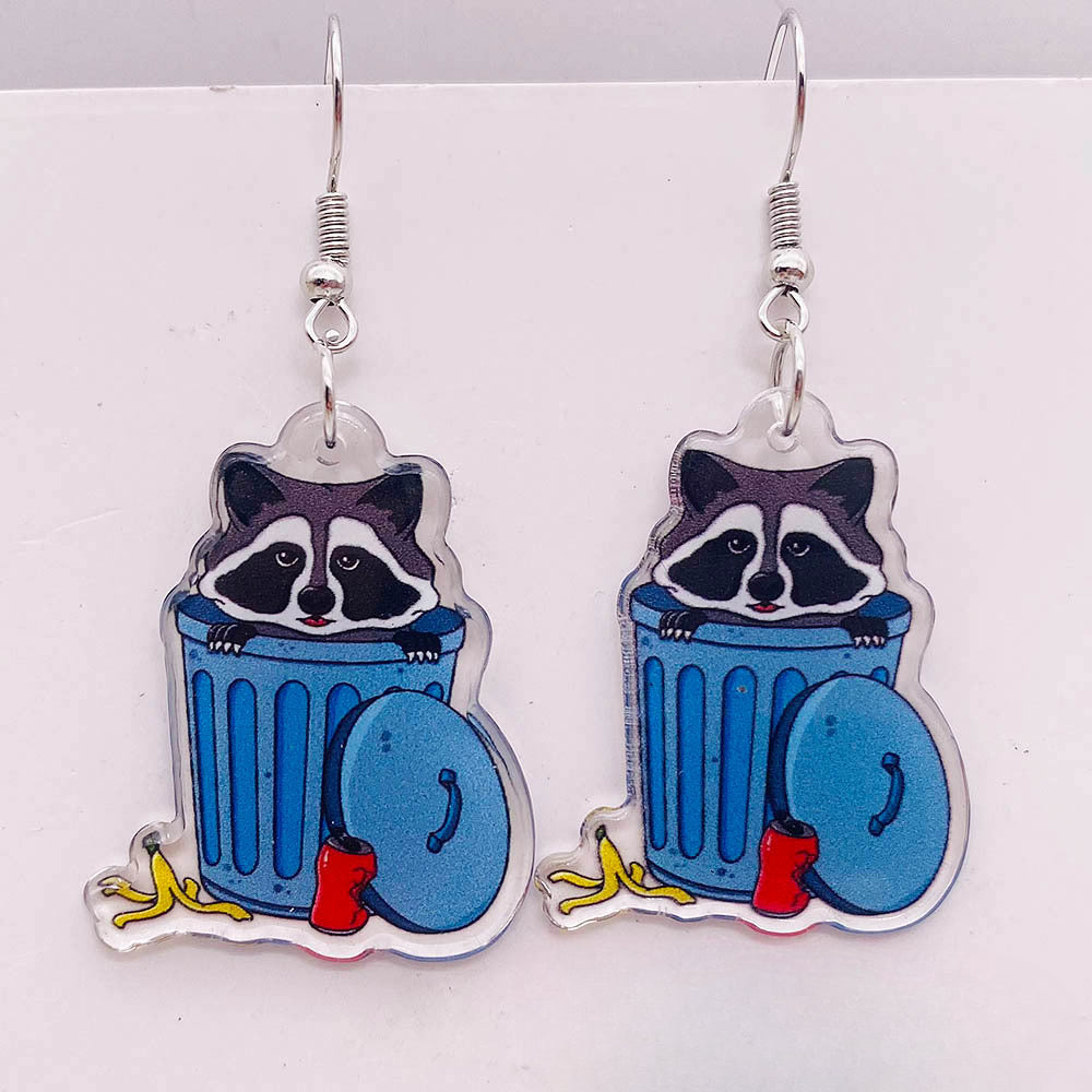 Wholesale Halloween Pumpkin Acrylic Drop Earrings ACC-ES-Chengy003