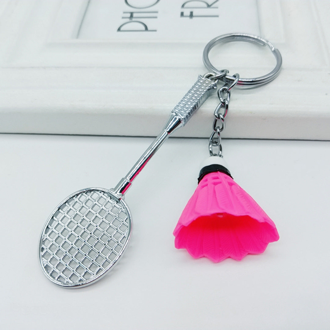 Wholesale mini badminton metal keychain ACC-KC-YouY003