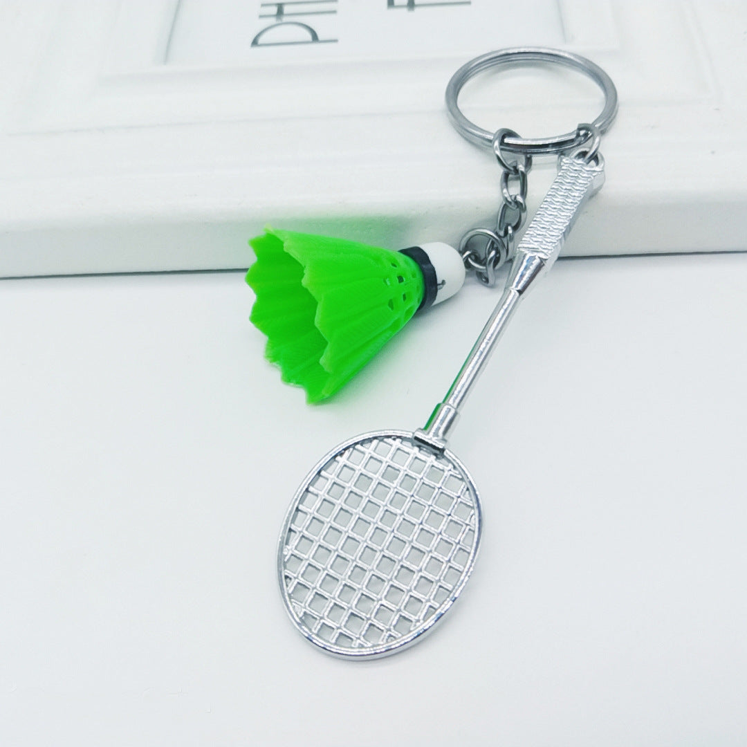 Wholesale mini badminton metal keychain ACC-KC-YouY003