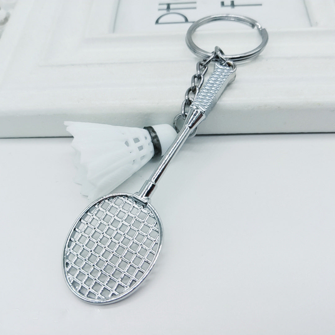 Wholesale mini badminton metal keychain ACC-KC-YouY003
