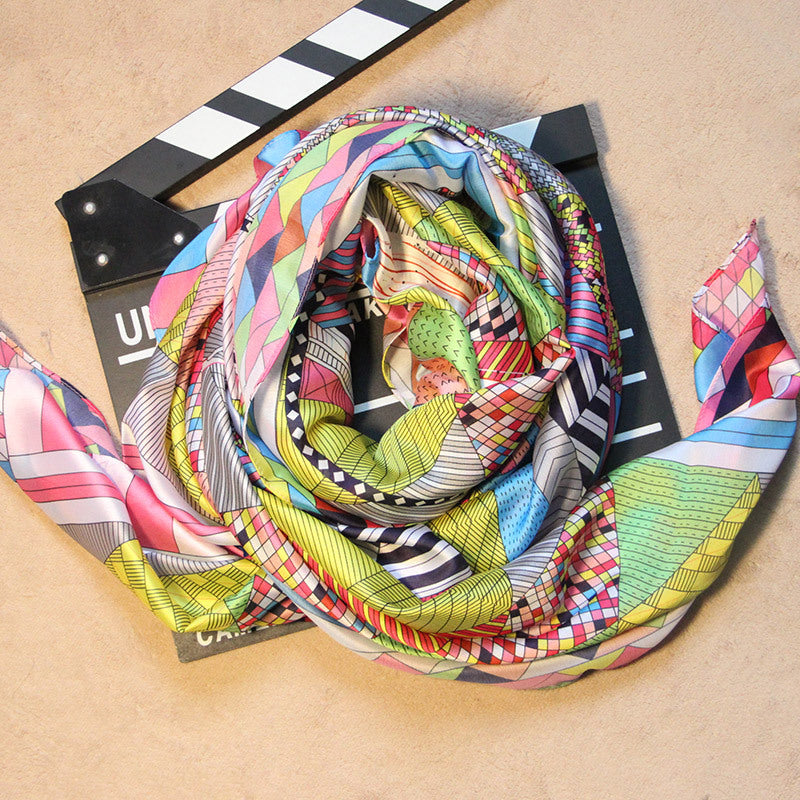 Wholesale Spring Silk f   140* 140cm Large Square