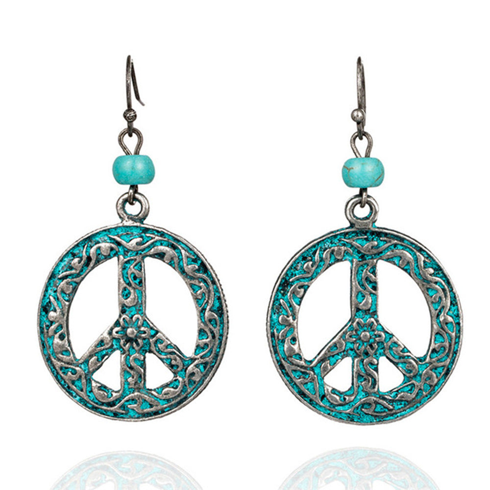 Wholesale Retro European Alloy Earrings Hollow Design Fashion Jewelry Accessory Party Wear Gift