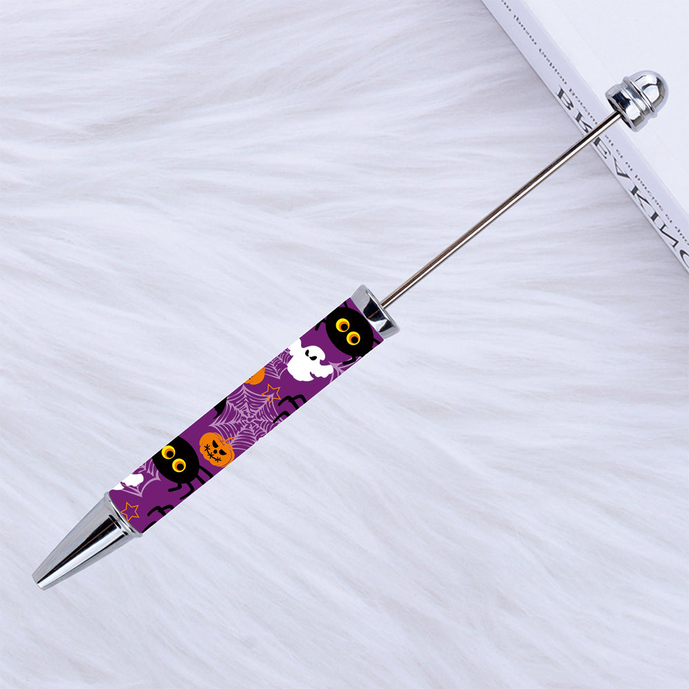 Wholesale Beadable Pens Halloween Printed Cartoon Sticker DIY Bead Pen ACC-PN-CY010