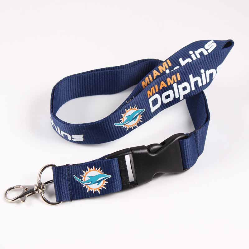 Wholesale Football Team Lanyard Keychain