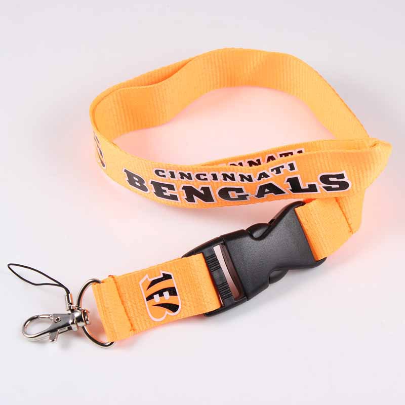 Wholesale Football Team Lanyard Keychain