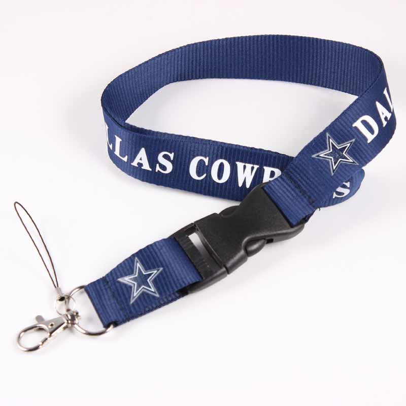 Wholesale Football Team Lanyard Keychain