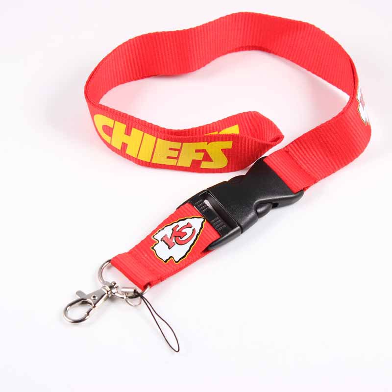 Wholesale Football Team Lanyard Keychain
