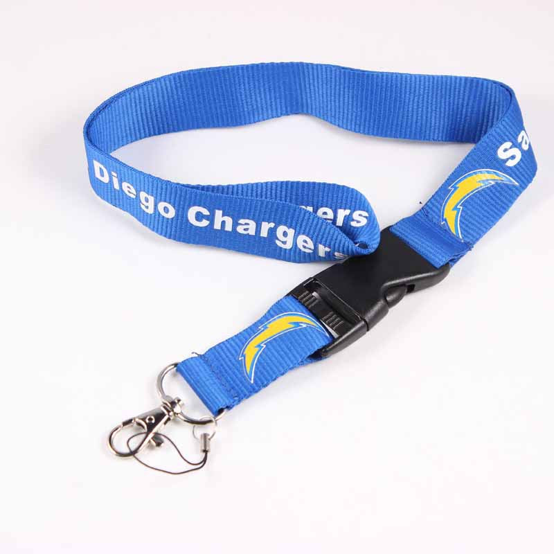 Wholesale Football Team Lanyard Keychain