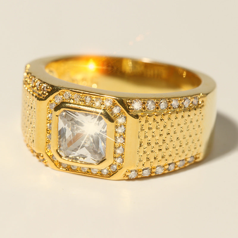 Wholesale Full Diamond Micro Inlay Ring