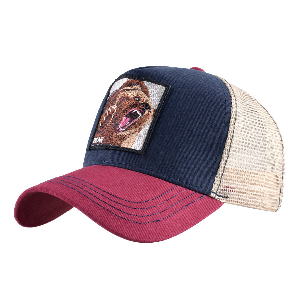 Wholesale Patch Animal Embroidery Cotton Baseball Cap ACC-HT-DSM003