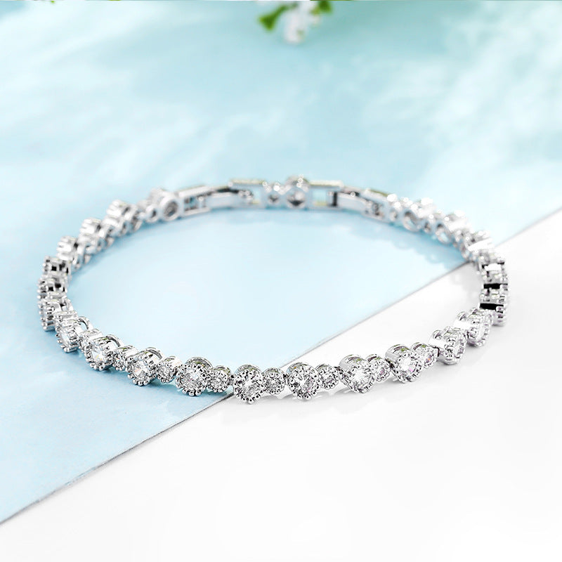 Wholesale Diamond Bracelet Simple Creative Full Diamond Zircon Bracelet