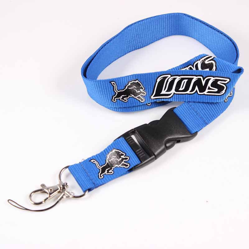 Wholesale Football Team Lanyard Keychain
