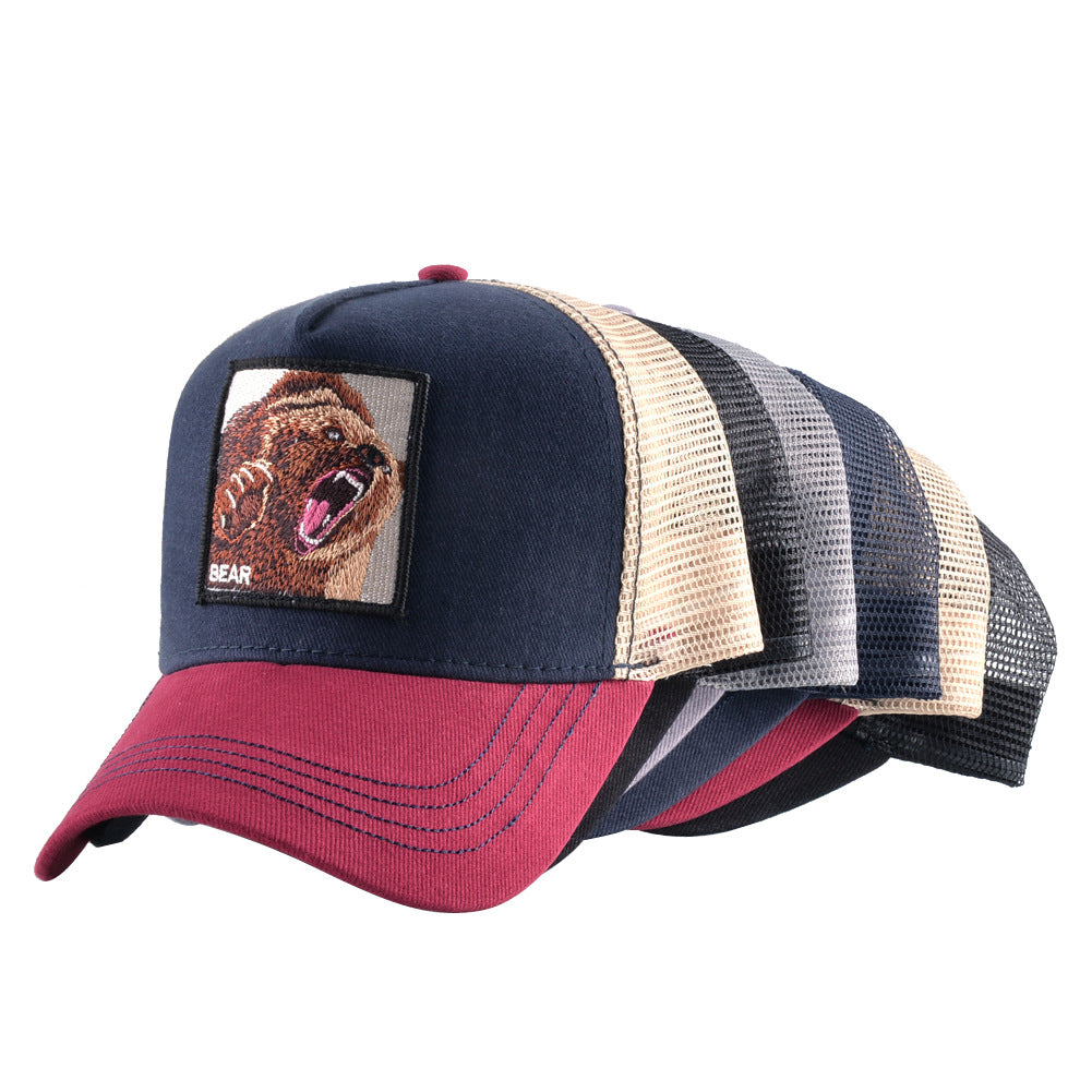 Wholesale Patch Animal Embroidery Cotton Baseball Cap ACC-HT-DSM003