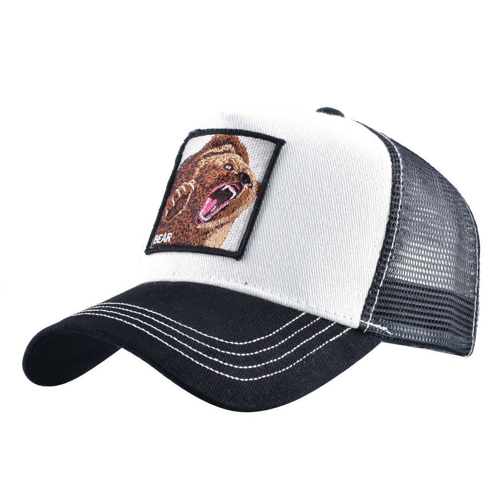 Wholesale Patch Animal Embroidery Cotton Baseball Cap ACC-HT-DSM003