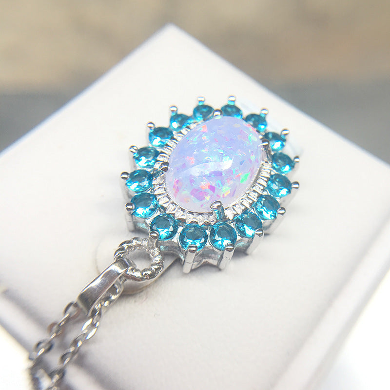 Wholesale  six jaw Opal necklace