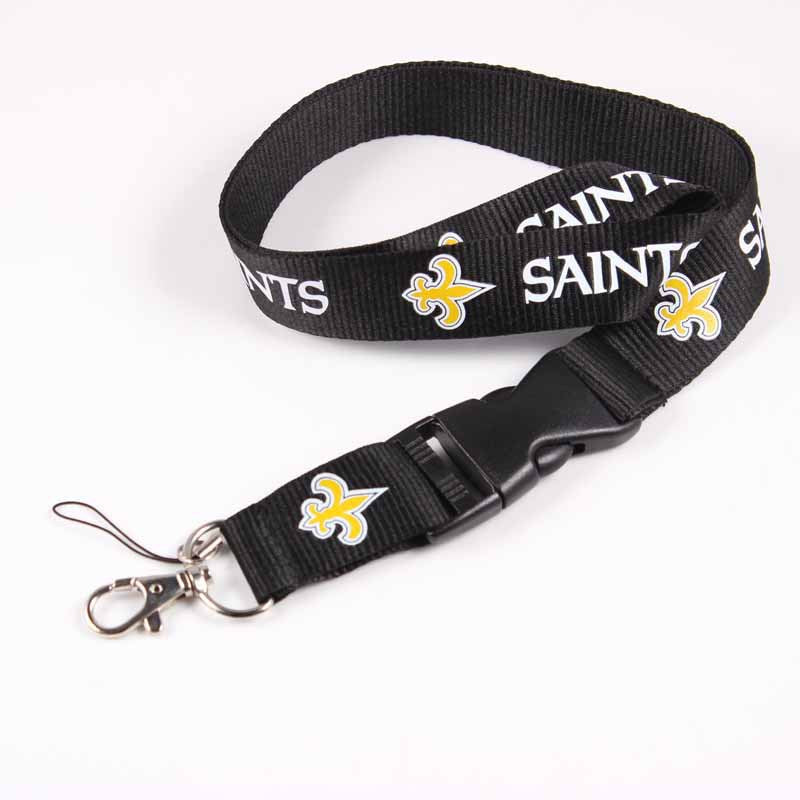 Wholesale Football Team Lanyard Keychain