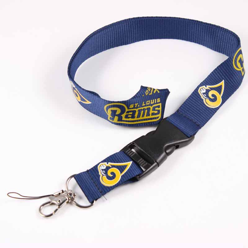 Wholesale Football Team Lanyard Keychain