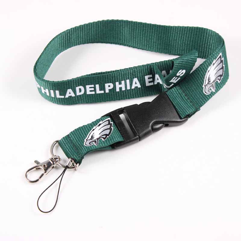 Wholesale Football Team Lanyard Keychain