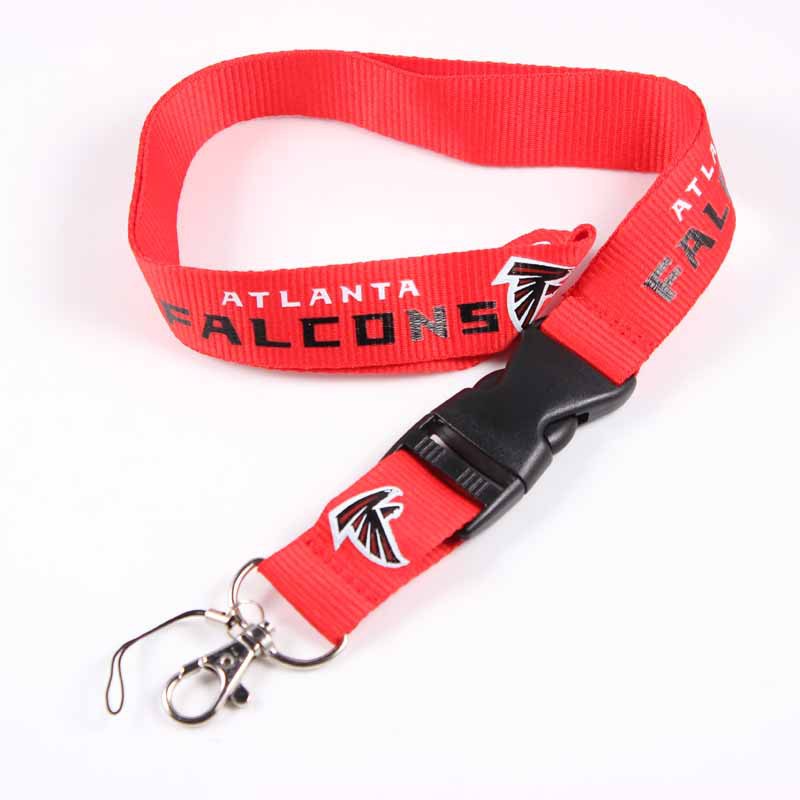 Wholesale Football Team Lanyard Keychain