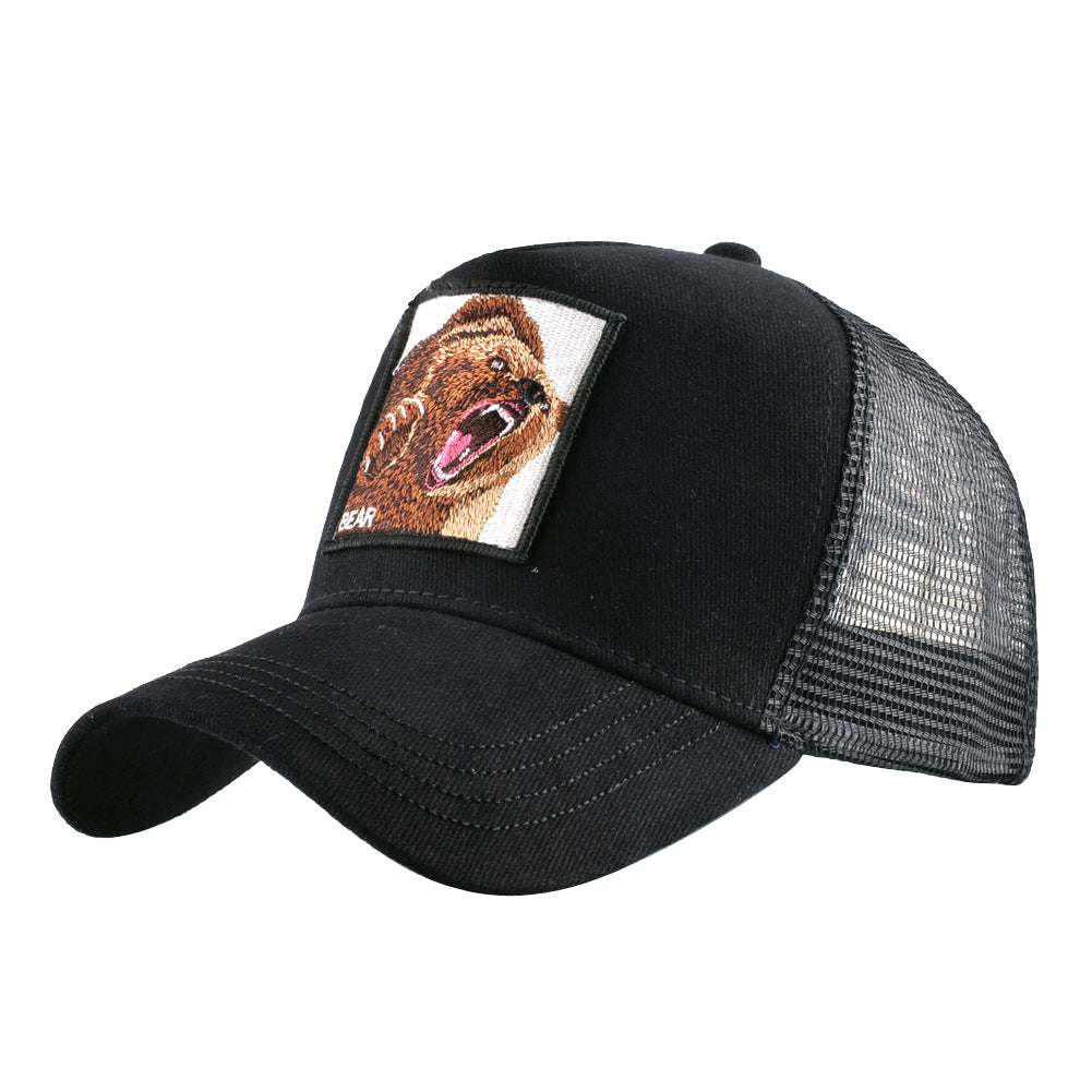 Wholesale Patch Animal Embroidery Cotton Baseball Cap ACC-HT-DSM003