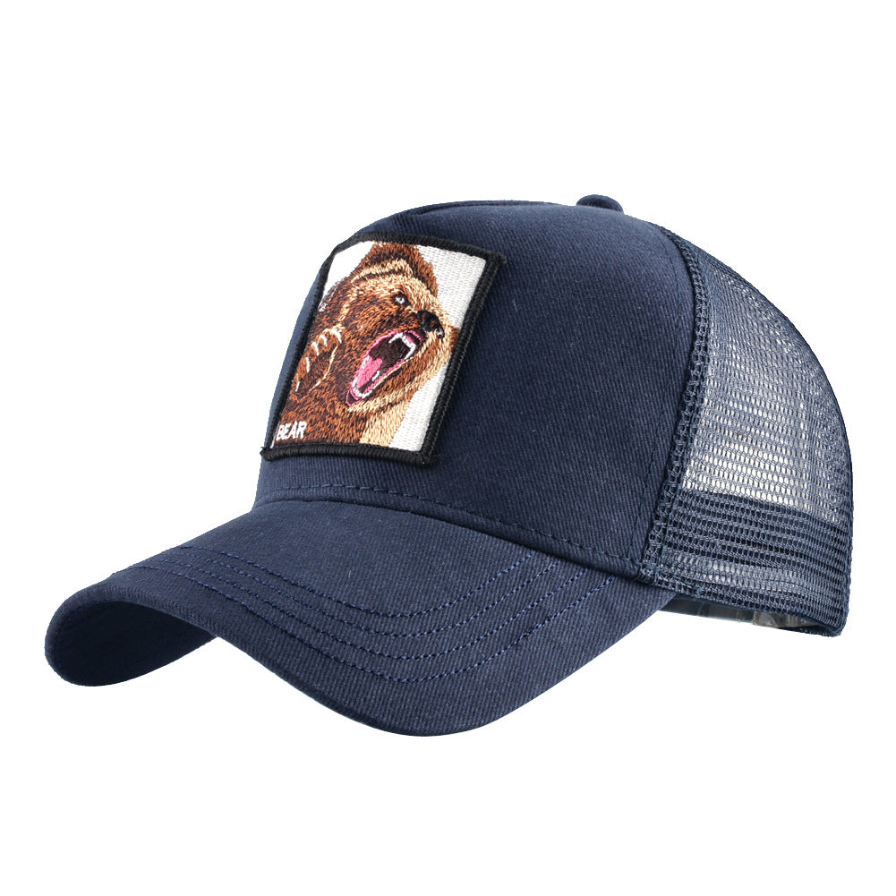 Wholesale Patch Animal Embroidery Cotton Baseball Cap ACC-HT-DSM003