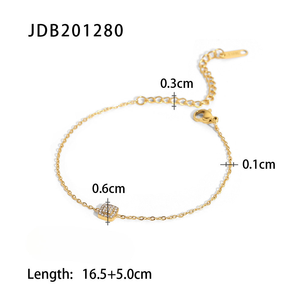 Wholesale Stainless Steel Inlaid Zircon Bracelet ACC-BT-WanX001 ACC-BT-WanX001