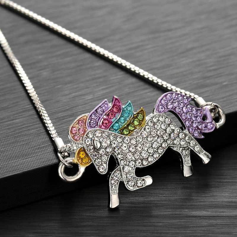 Wholesale  unicorn Necklace Bracelet Earrings Ring Set