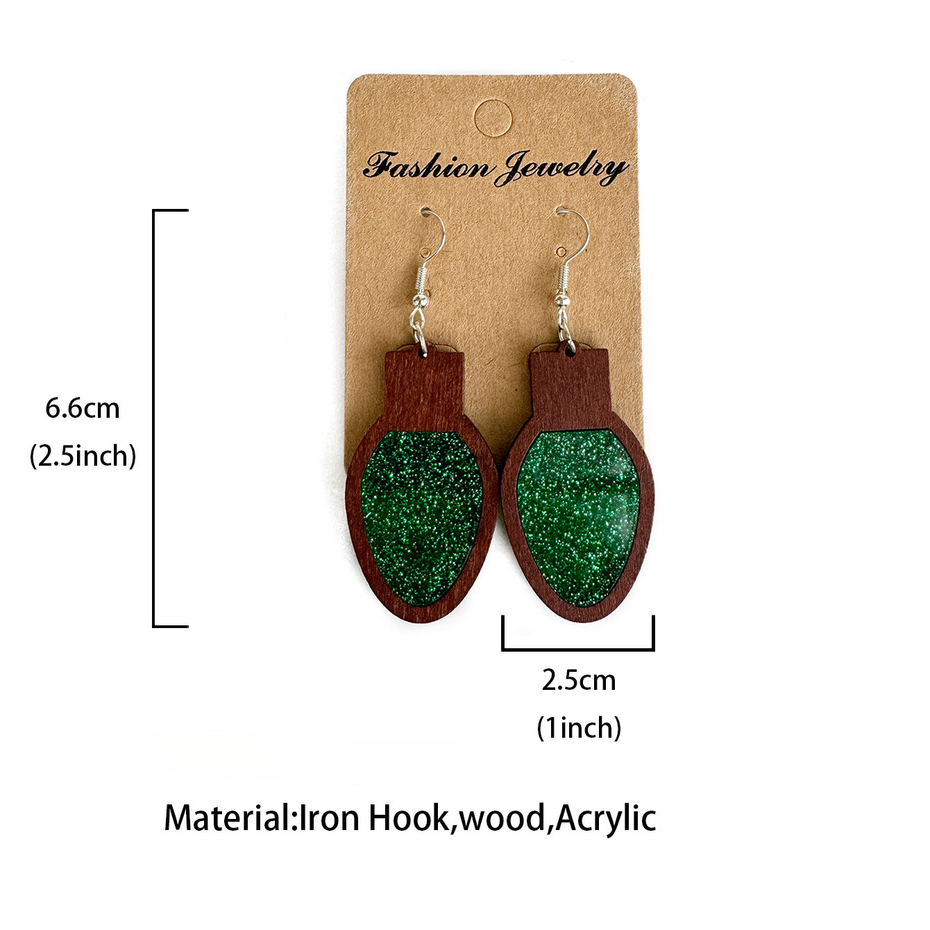 Wholesale Christmas Lights Acrylic Earrings ACC-ES-XinChuan058