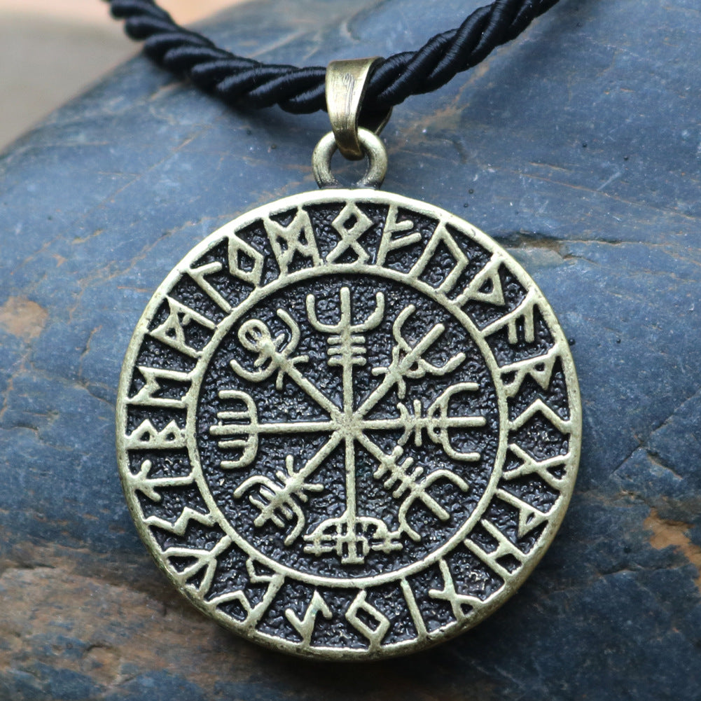Wholesale Pirate Compass Rune Necklaces ACC-NE-Hongg003