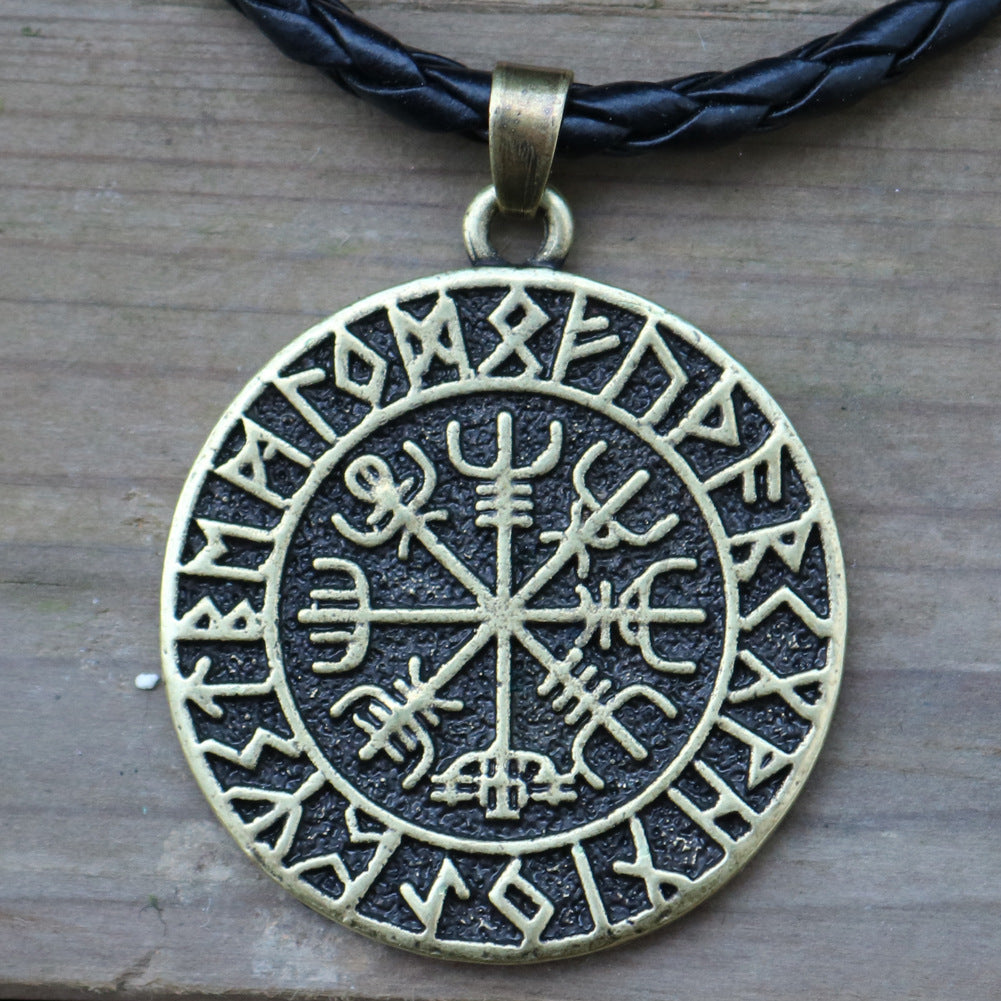 Wholesale Pirate Compass Rune Necklaces ACC-NE-Hongg003