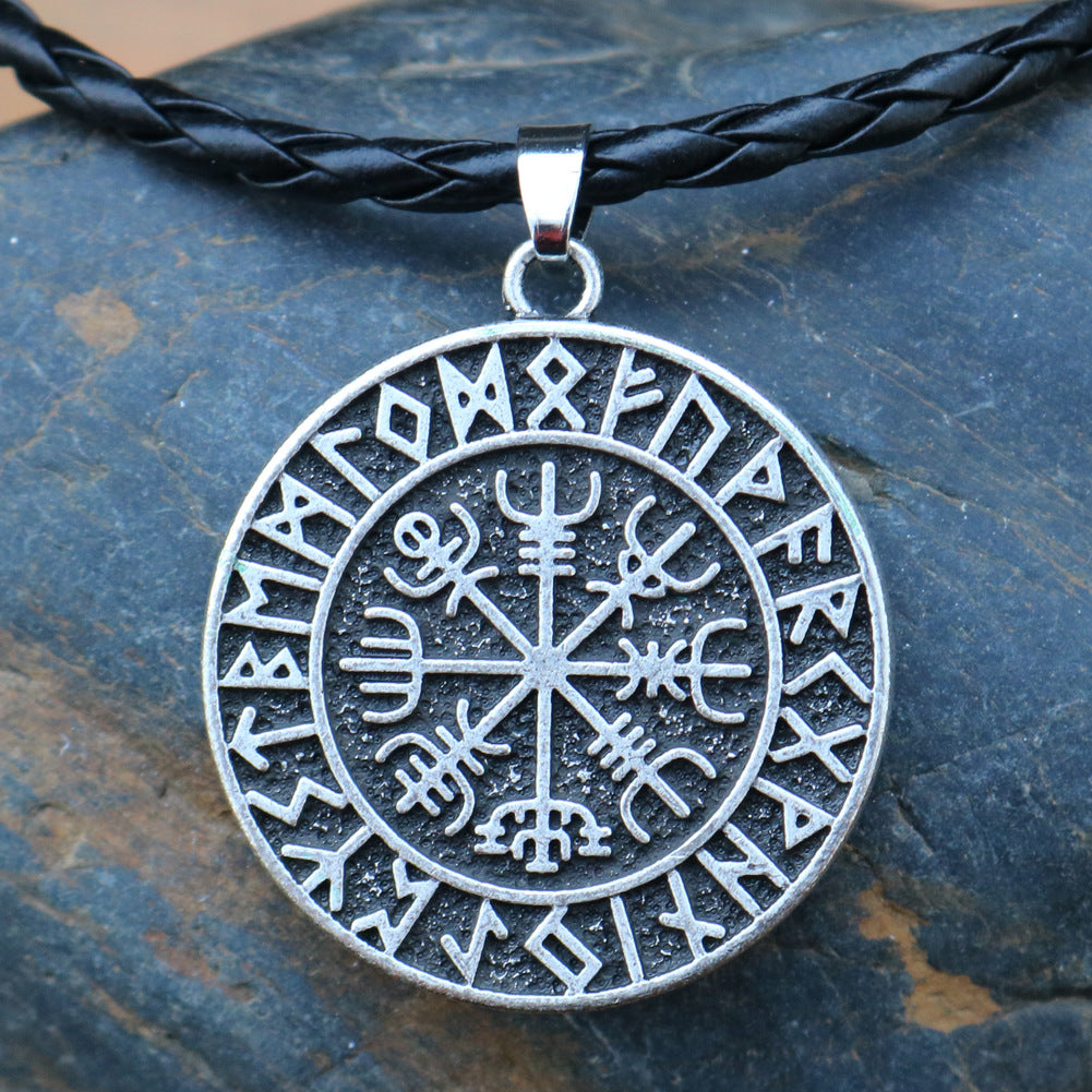 Wholesale Pirate Compass Rune Necklaces ACC-NE-Hongg003