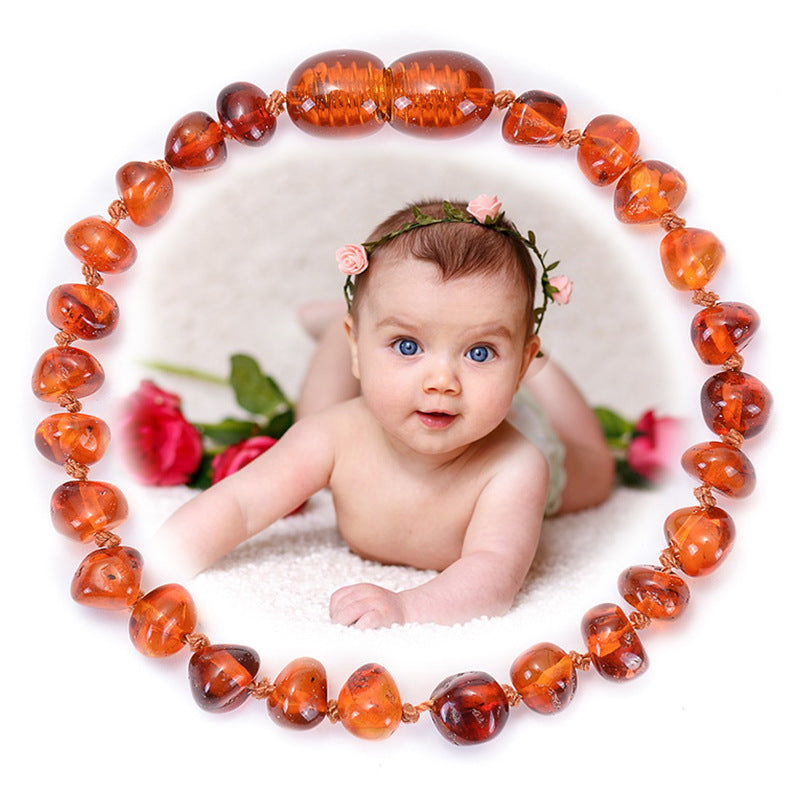 Wholesale Natural Amber Baby Bracelet ACC-BT-Duoy004