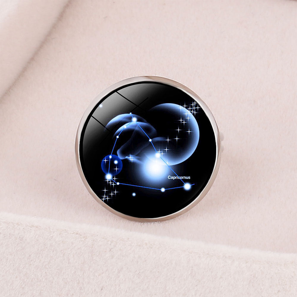 Wholesale  twelve constellation open adjustable ring