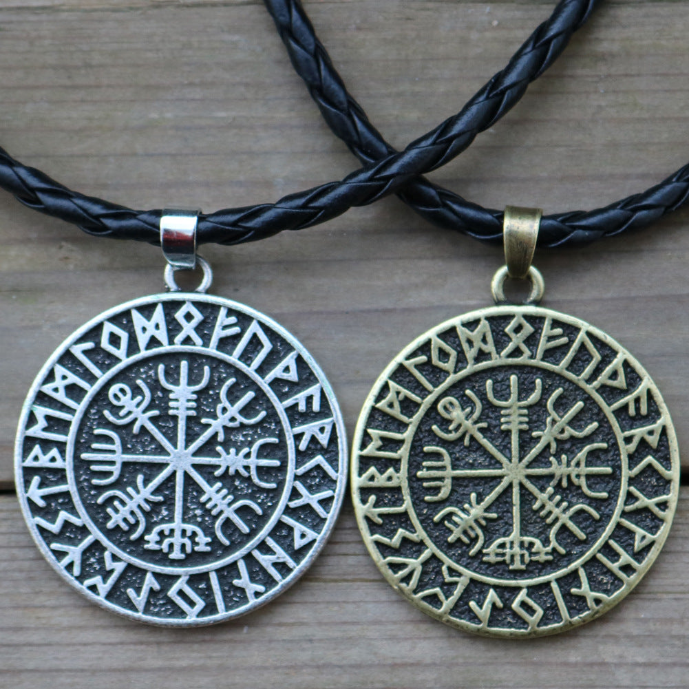 Wholesale Pirate Compass Rune Necklaces ACC-NE-Hongg003