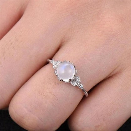 Wholesale Moonstone Diamond ring