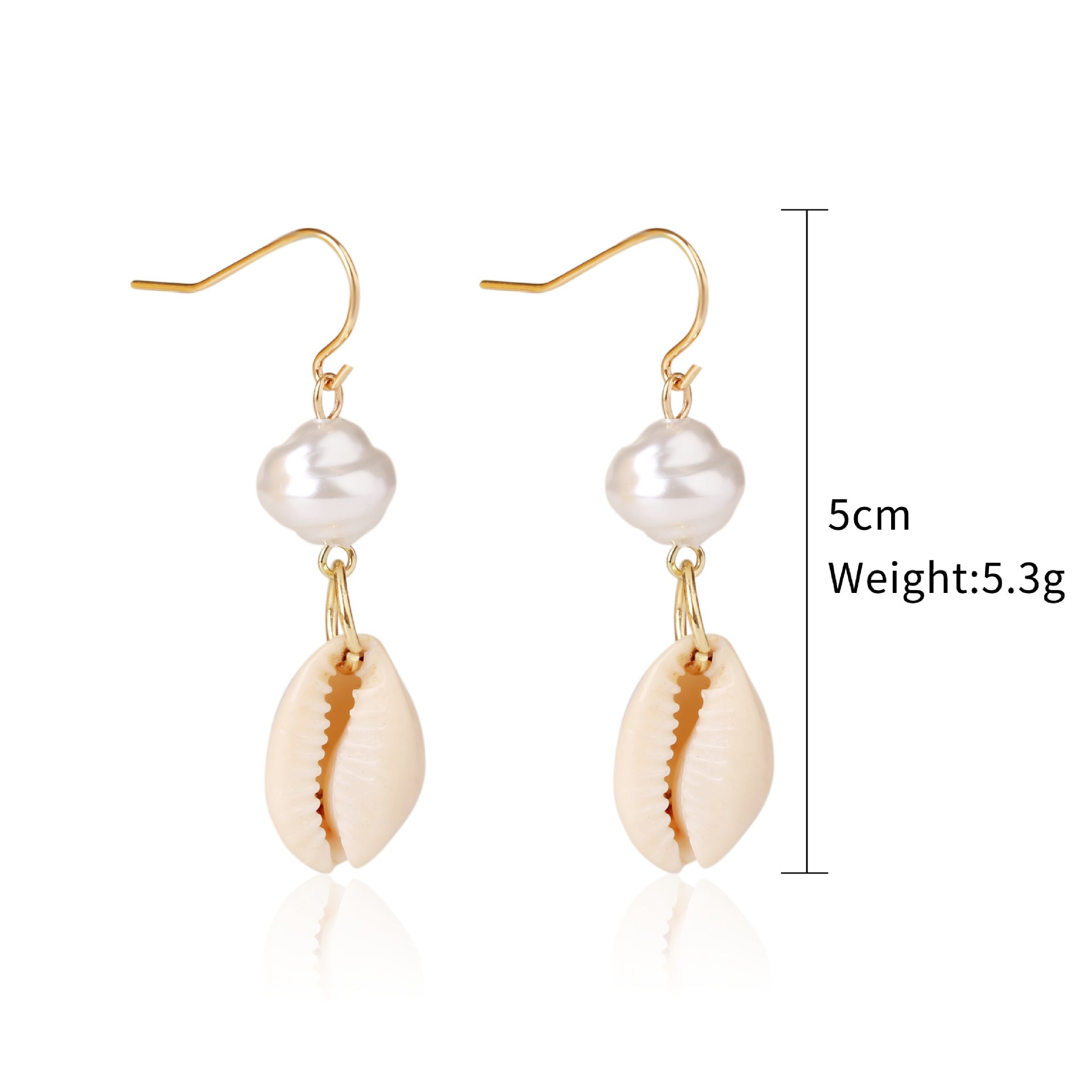 Wholesale Ocean Style Earrings Natural Stone Earrings Set Pearl Shell Earrings ACC-ES-ManYi003