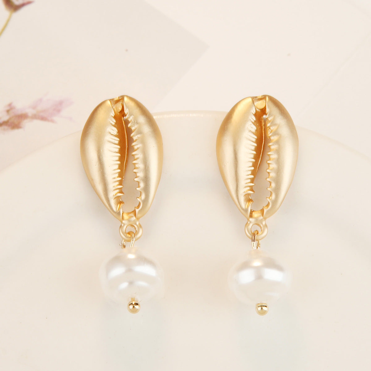Wholesale Bohemian Ocean Pearl Shell Earrings ACC-ES-ManYi014
