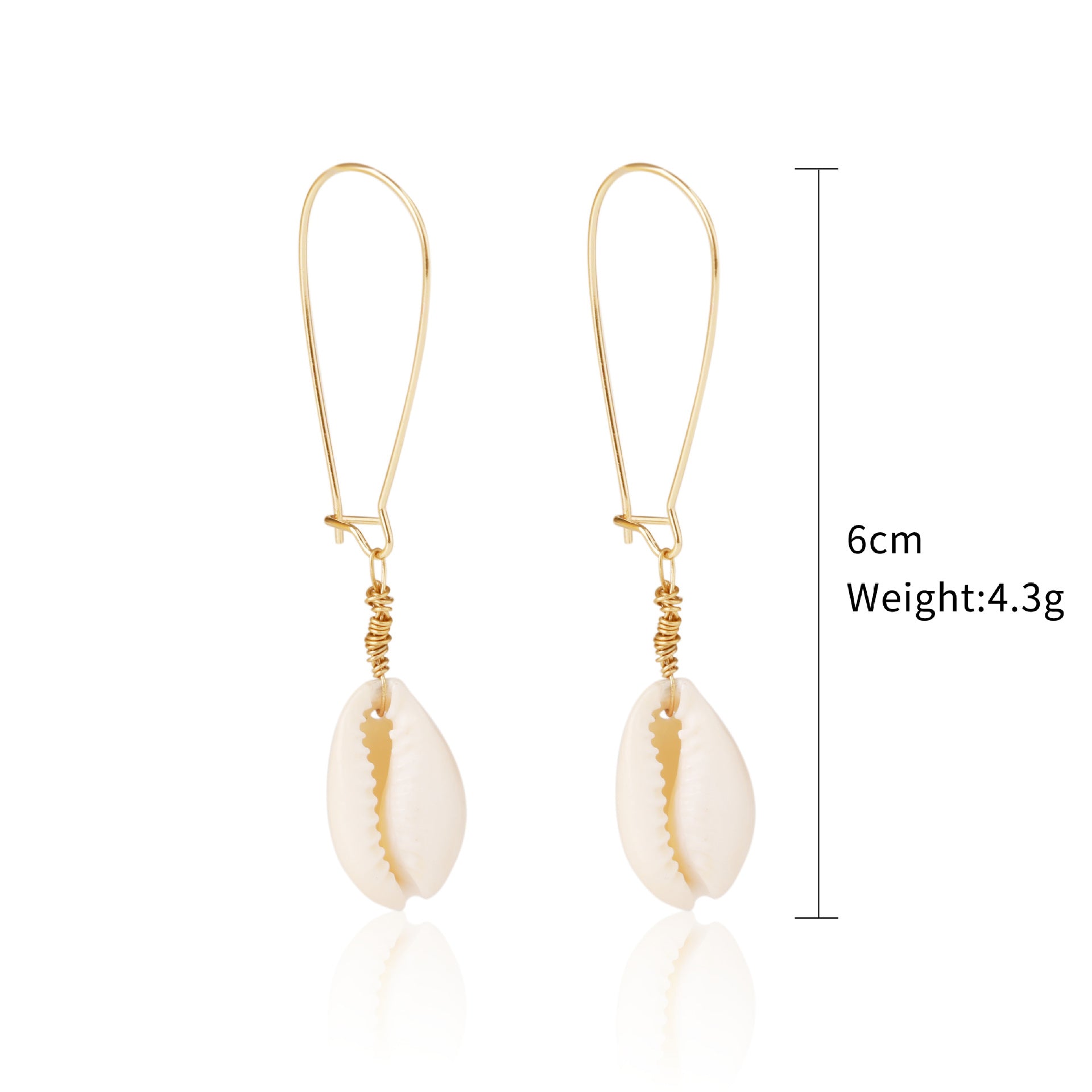 Wholesale Bohemian Ocean Pearl Shell Earrings ACC-ES-ManYi014