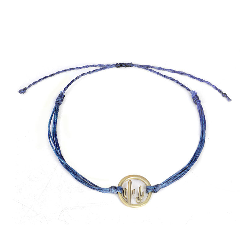 Wholesale Creative bracelet wax line handmade cactus bracelet