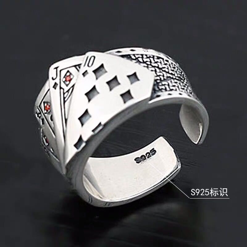 Wholesale  Square Flush Men' s Poker Ring