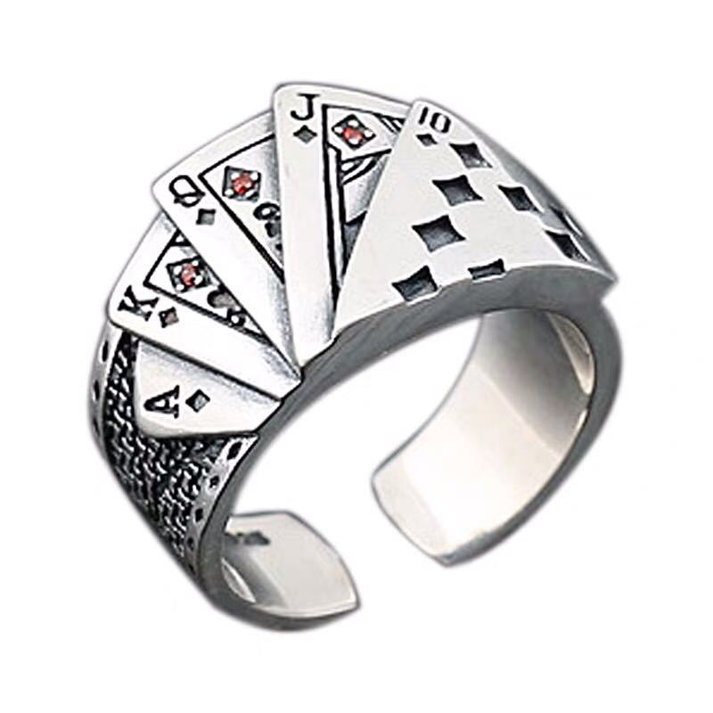 Wholesale  Square Flush Men' s Poker Ring