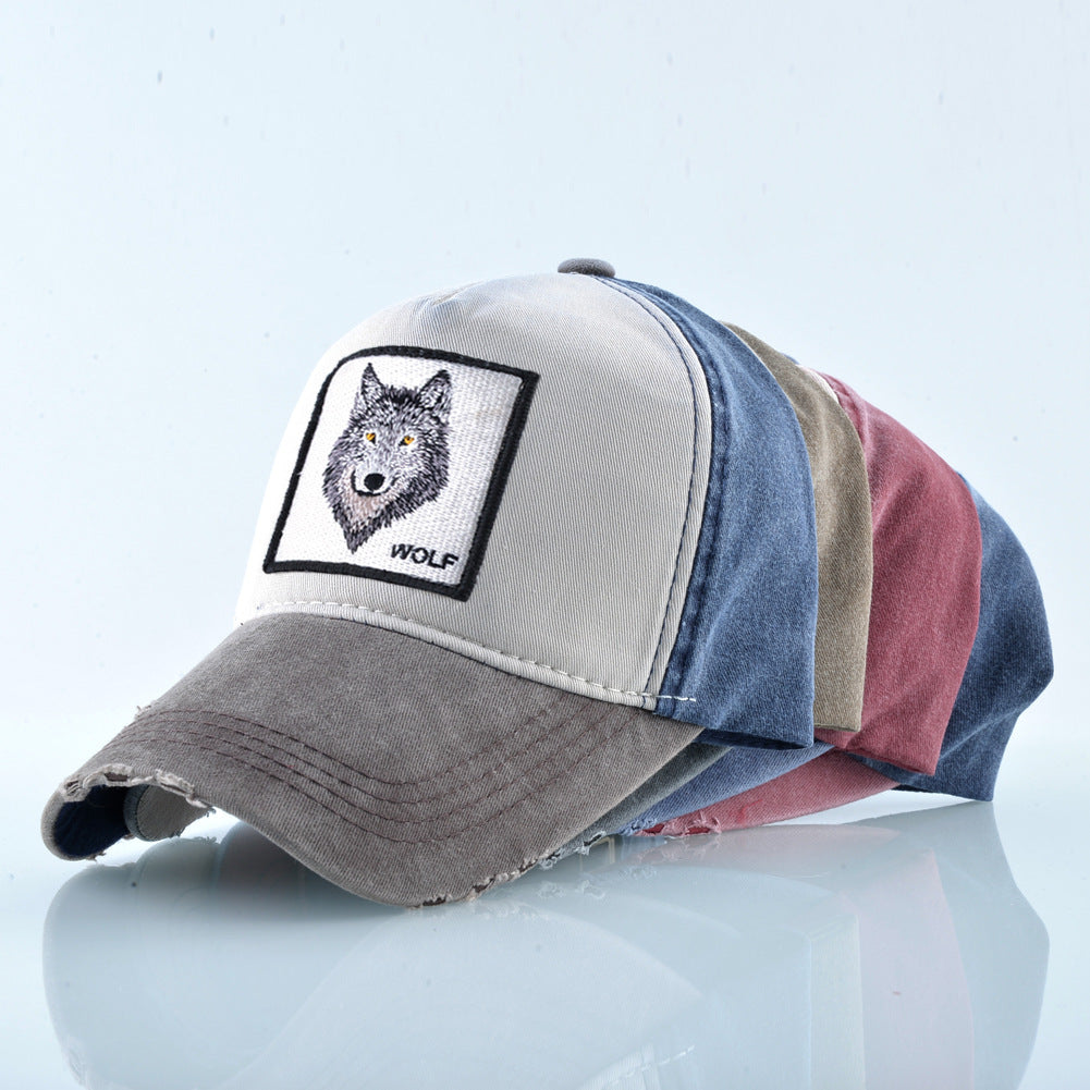 Wholesale Vintage Cotton Embroidered Animal Baseball Cap ACC-HT-DSM002
