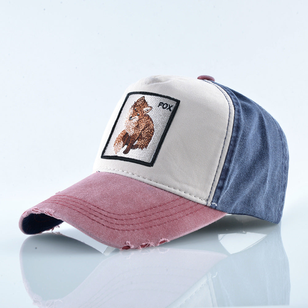 Wholesale Vintage Cotton Embroidered Animal Baseball Cap ACC-HT-DSM002