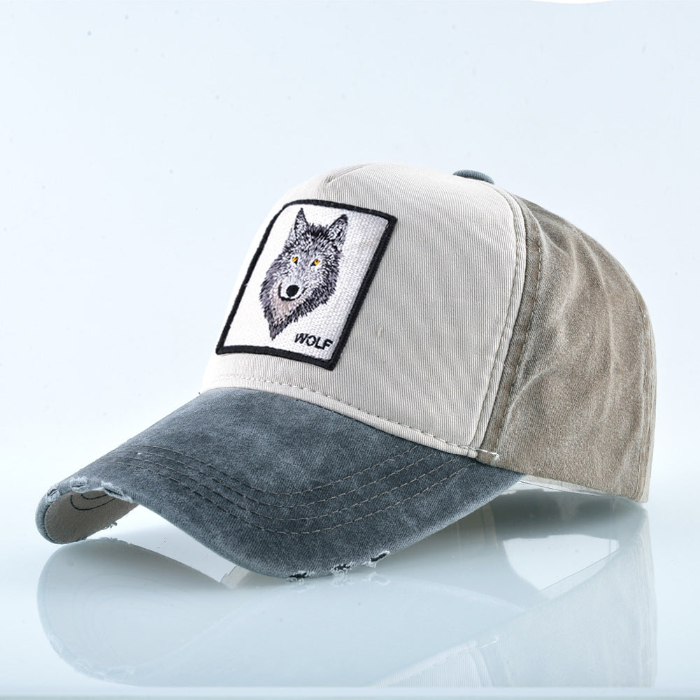 Wholesale Vintage Cotton Embroidered Animal Baseball Cap ACC-HT-DSM002