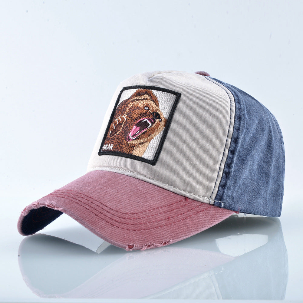 Wholesale Vintage Cotton Embroidered Animal Baseball Cap ACC-HT-DSM002