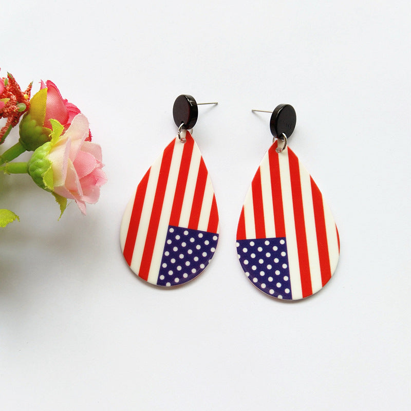 Wholesale  Exaggerated Spherical Pattern Acrylic Material Geometric Earrings