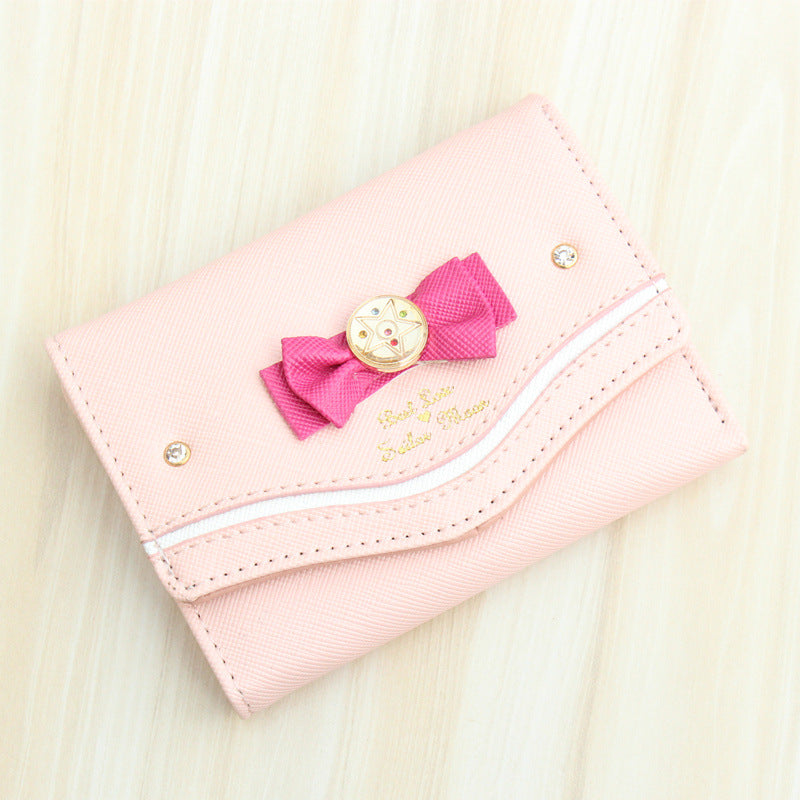 Wholesale Contrast Color Bow Cute Wallet ACC-WT-Weiw005