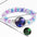 Wholesale  Luminous Twelve Constellations Rainbow Acrylic Beads Elastband Bracelet
