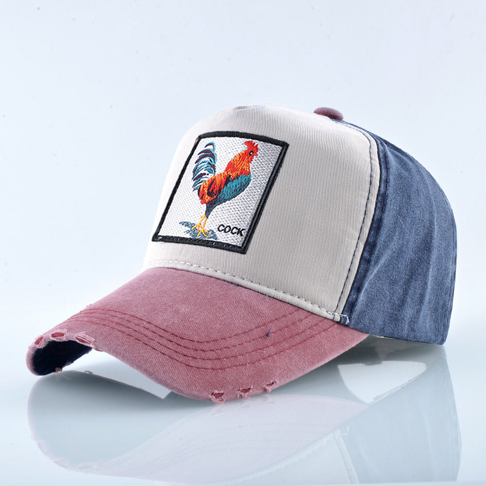 Wholesale Vintage Cotton Embroidered Animal Baseball Cap ACC-HT-DSM002